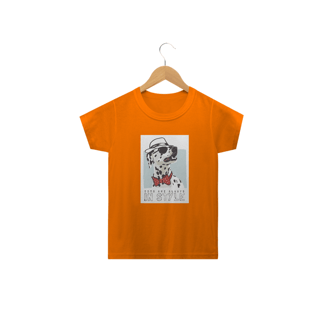Nome do produto Camiseta Infantil Dálmata de Chapéu e Gravatinha Borboleta