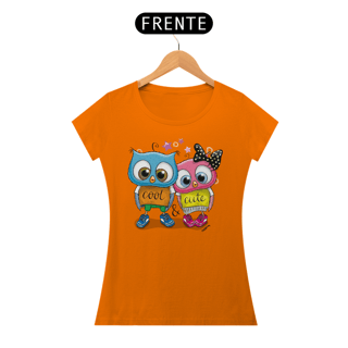 Nome do produto Baby Look Coruja - Modelo 1