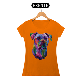 Nome do produto Baby Look Pitbull Pop Art