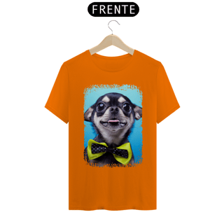 Nome do produto Camiseta Chihuahua Preto de Gravatinha