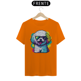 Nome do produto Camiseta Bichon Frisé de Óculos de Sol