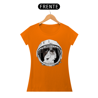 Nome do produto Baby Look Boston Terrier Astronauta