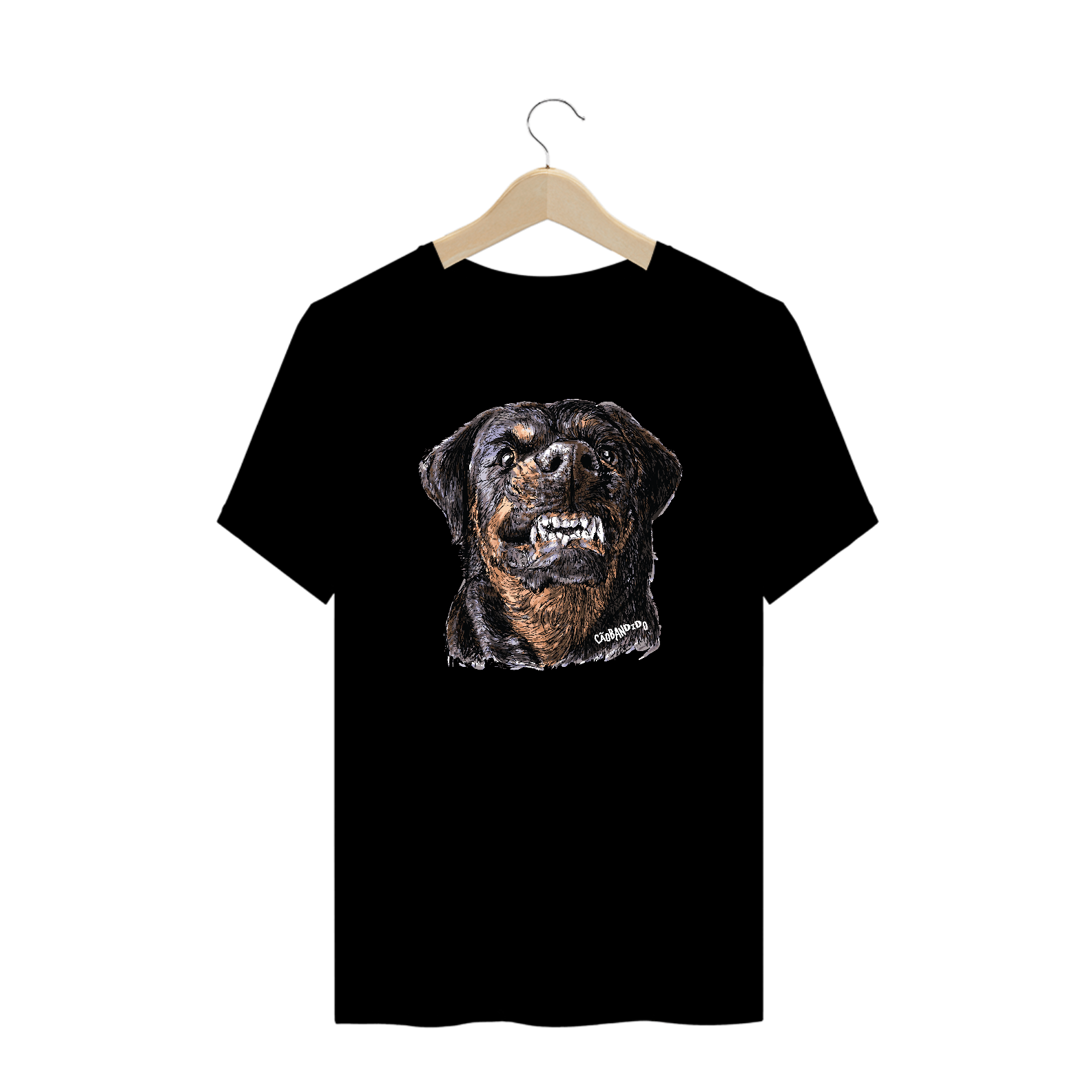 Camiseta Plus Size Rottweiler Bravo