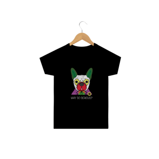 Nome do produto Camiseta Infantil Cachorro Coringa - Why So Serious?