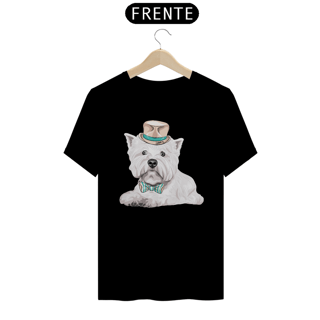 Nome do produto Camiseta West Terrier de Gravata e Chapéu