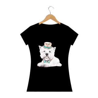Nome do produto Baby Look West Terrier de Gravata e Chapéu
