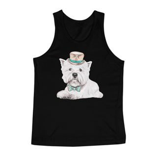 Nome do produto Regata West Terrier de Gravata e Chapéu