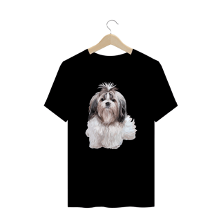 Camiseta Plus Size Shih Tzu Realista