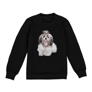 Moletom Blusão Shih Tzu Realista