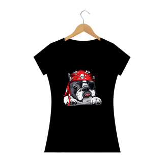 Nome do produto Baby Look Bulldog Francês Pirata