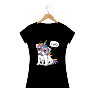 Nome do produto Baby Look Bulldog Francês Unicórnio - I am So Magical