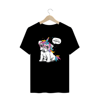 Nome do produto Camiseta Plus Size Bulldog Francês Unicórnio - I am So Magical