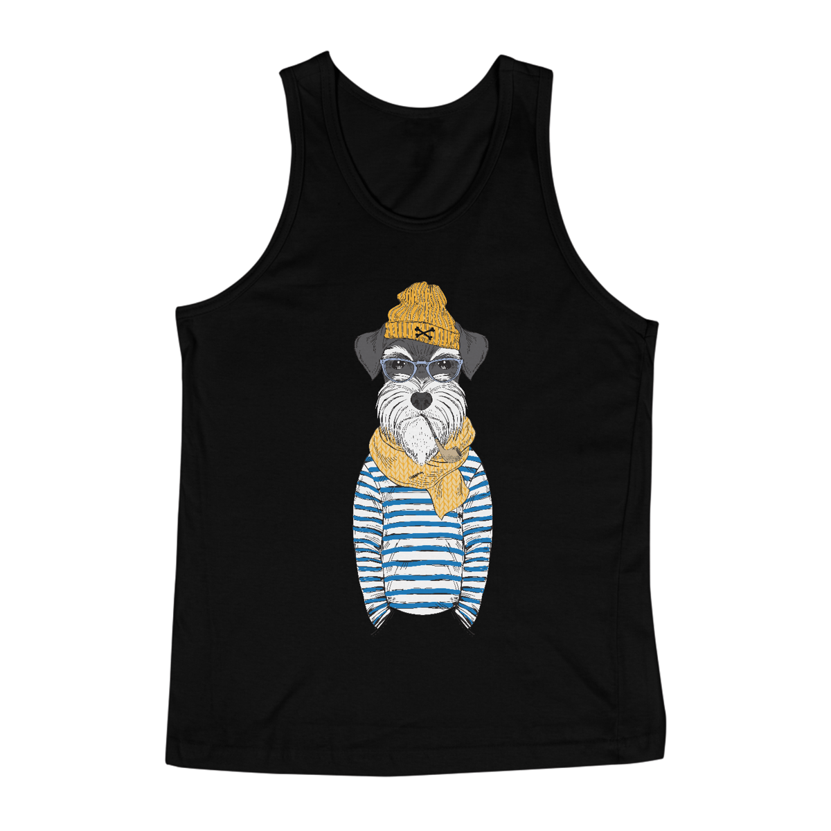 Nome do produto: Regata Schnauzer Cachorro Marinheiro