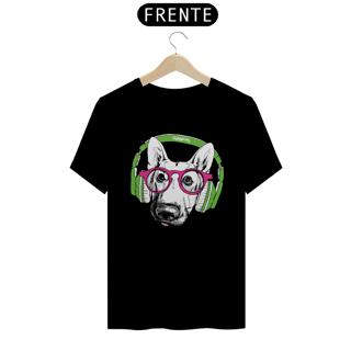 Nome do produto Camiseta Pastor Alemão de Óculos e Fone de Ouvido