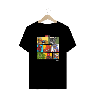 Nome do produto Camiseta Plus Size Marvel Dogs Super Heróis
