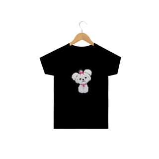 Nome do produto Camiseta Infantil Maltês de Lacinho