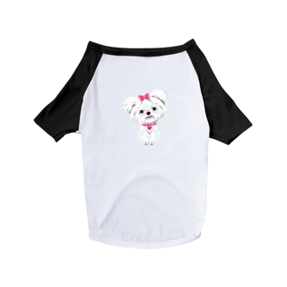 Nome do produto Camiseta para Cachorro - Maltês de Lacinho