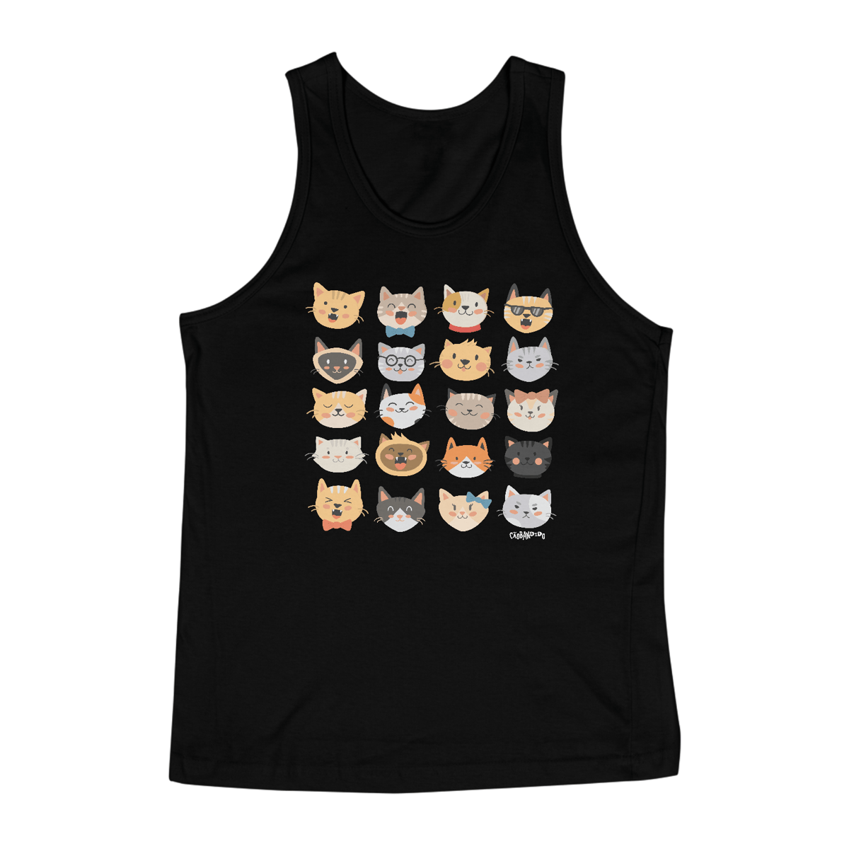 Nome do produto: Regata Cats Emoticons