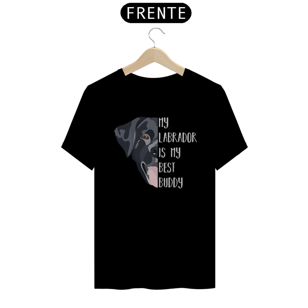 Nome do produto: Camiseta Meu Labrador é Meu Melhor Amigo