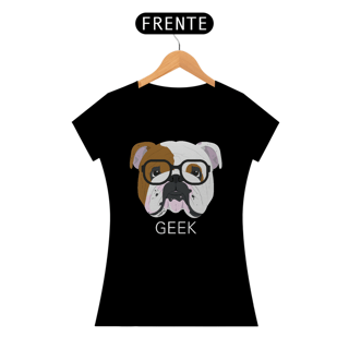 Nome do produto Baby Look Bulldog Inglês Geek