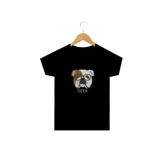 Nome do produto Camiseta Infantil Bulldog Inglês Geek