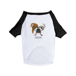 Nome do produto Camiseta para Cachorro - Bulldog Inglês Geek