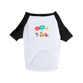 Nome do produto Camiseta para Cachorro - Natal Ho Ho Ho