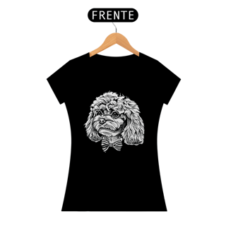 Nome do produto Baby Look Poodle de Gravatinha Borboleta