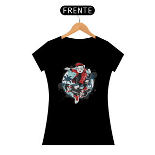 Nome do produto Baby Look Gato Skatista