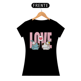 Nome do produto Baby Look Cachorro Casal Love