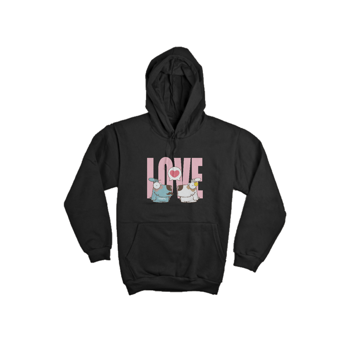 Nome do produto: Moletom Canguru Cachorro Casal Love