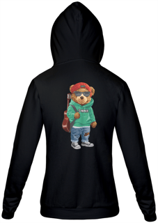 Nome do produto Moletom com Zíper e Capuz - Urso - Modelo 4