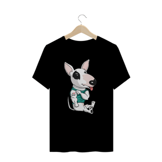 Nome do produto Camiseta Plus Size Bull Terrier I Love Dad