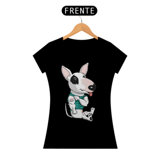 Nome do produto Baby Look Bull Terrier I Love Mom