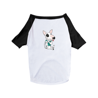 Camiseta para Cachorro - Bull Terrier I Love Mom