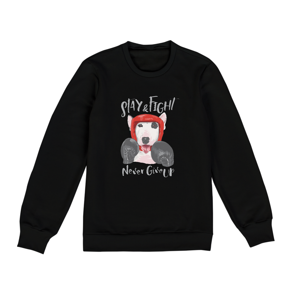Nome do produto: Moletom Blusão Stay and Fight - Never Give Up