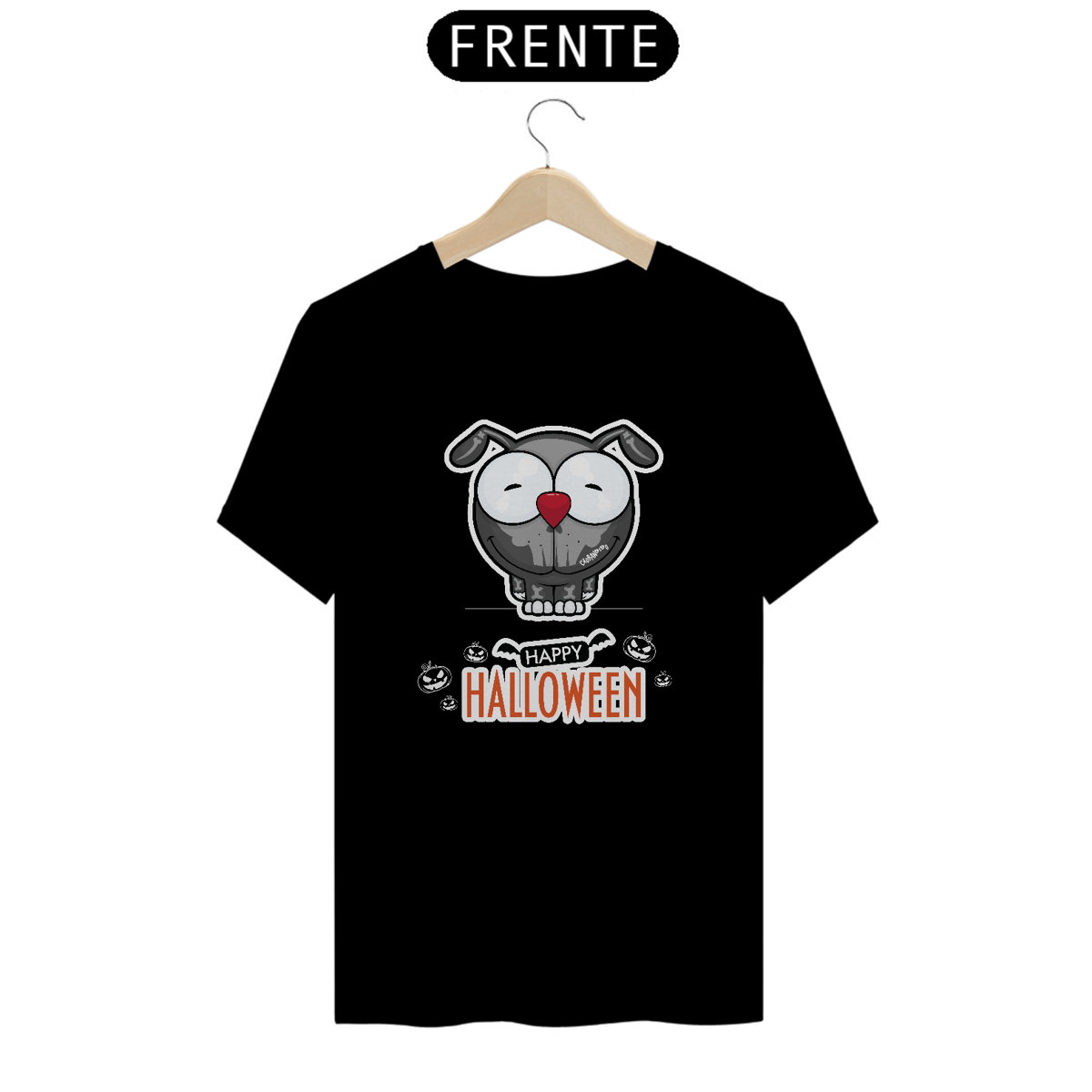 Nome do produto: Camiseta Happy Halloween Cartoon Doggy