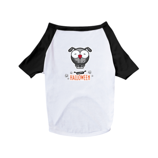 Camiseta para Cachorro - Happy Halloween Cartoon Doggy