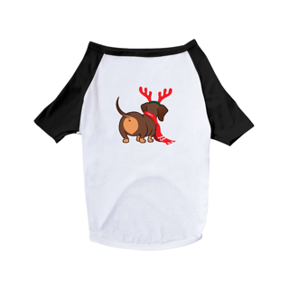 Nome do produto Camiseta para Cachorro - Dachshund Natal