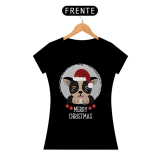 Nome do produto Baby Look Cachorro Merry Christmas