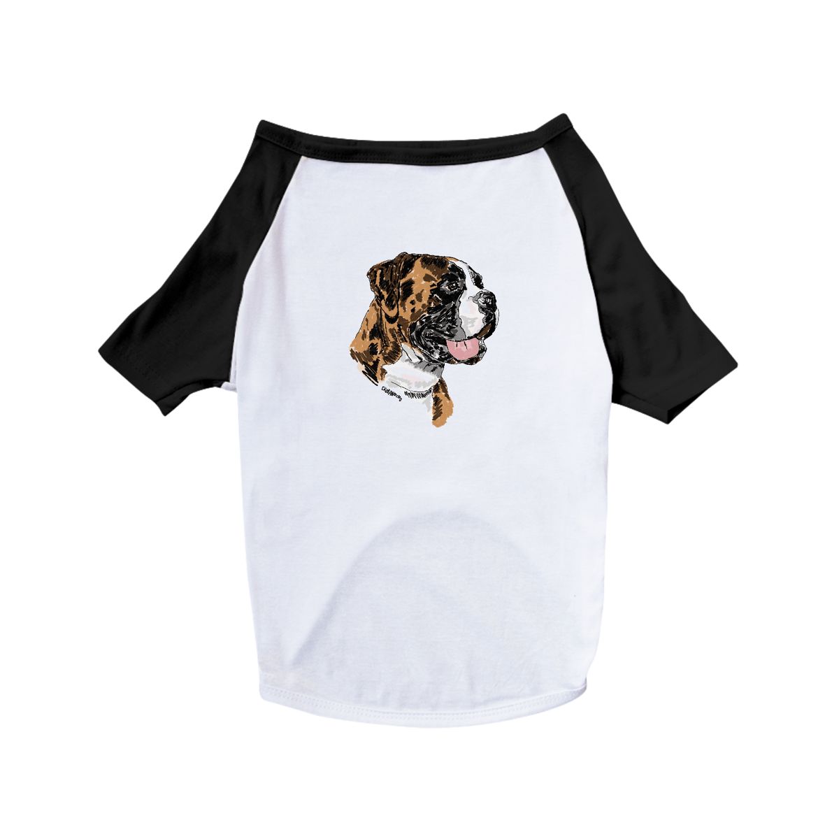 Nome do produto: Camiseta para Cachorro - Boxer Pintura Digital