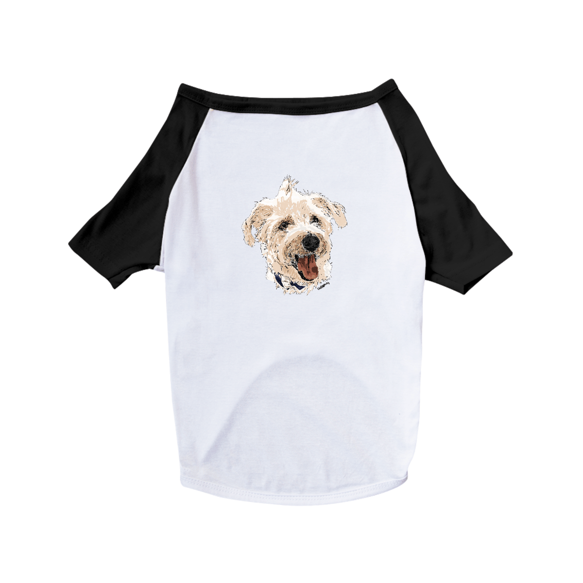 Nome do produto: Camiseta para Cachorro - Vira-Lata Pintura Digital