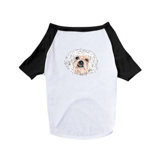 Nome do produto Camiseta para Cachorro - Lhasa Apso Pintura Digital