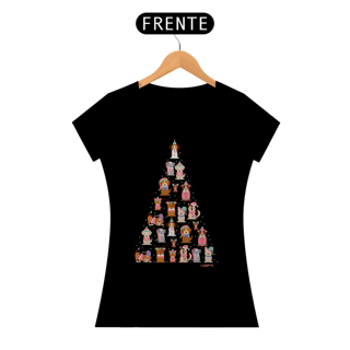 Nome do produto Baby Look Cachorro Árvore de Natal