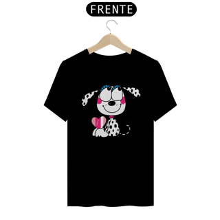 Nome do produto Camiseta Dálmata Filhote Segurando um Coração