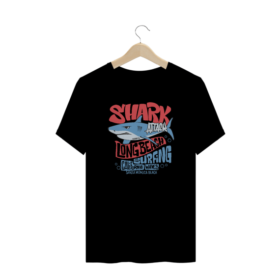 Camiseta Plus Size Tubarão - Modelo 2