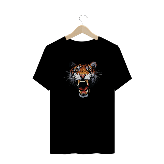 Camiseta Plus Size Tigre - Modelo 1