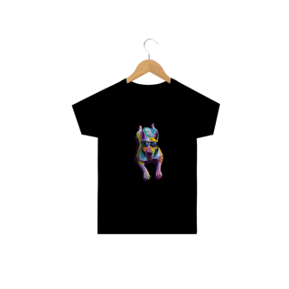 Nome do produto Camiseta Infantil Cachorro Deitado Pop Art