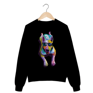 Nome do produto Moletom Blusão Cachorro Deitado Pop Art