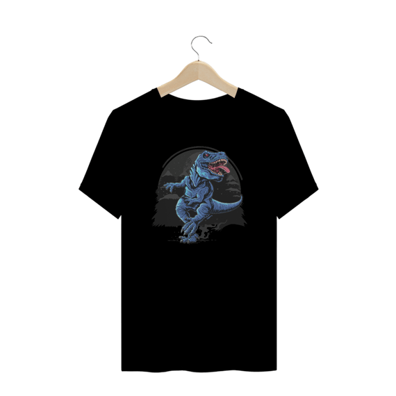Camiseta Plus Size Dinossauro - Modelo 1